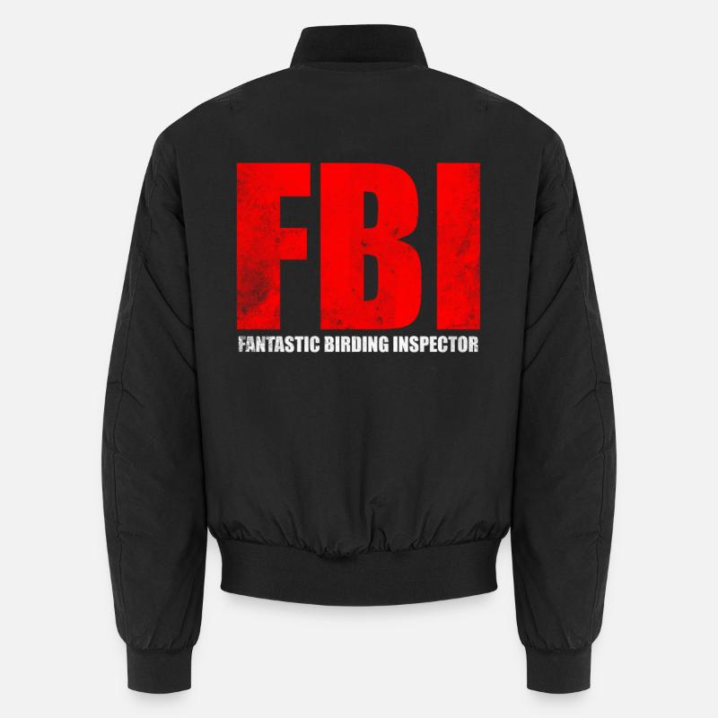 Conception de l’inspecteur d’observation des oiseaux du FBI Bomber unisexe
