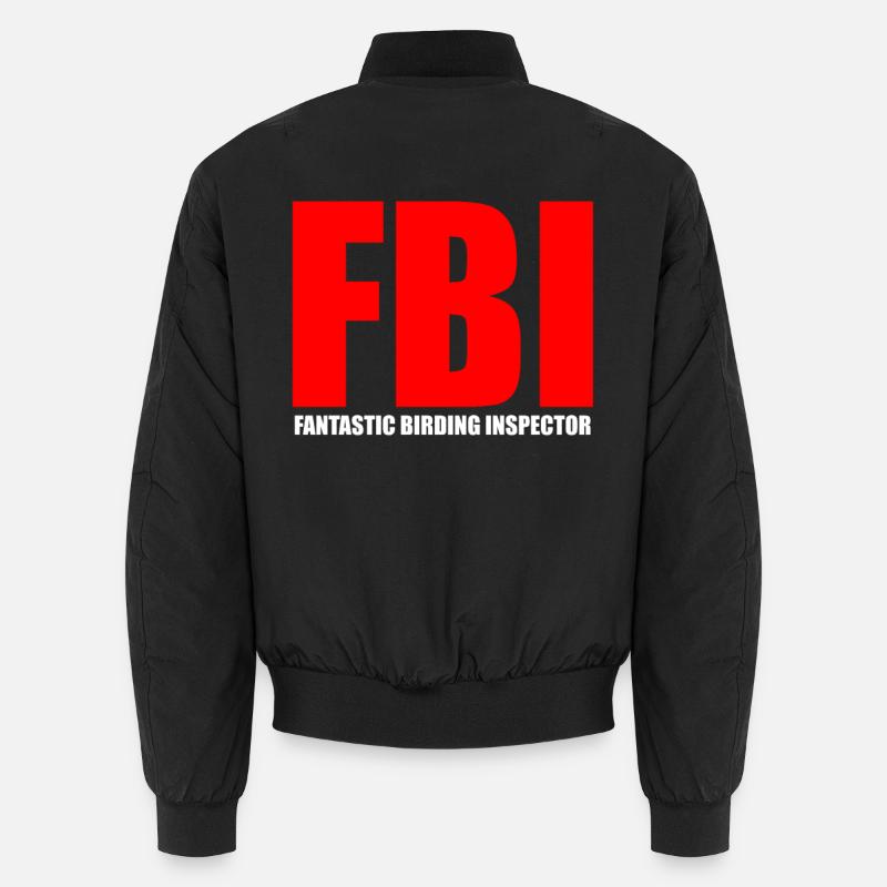 Vogel-Design mit Naturmotiv - Unisex Bomberjacke - Schwarz