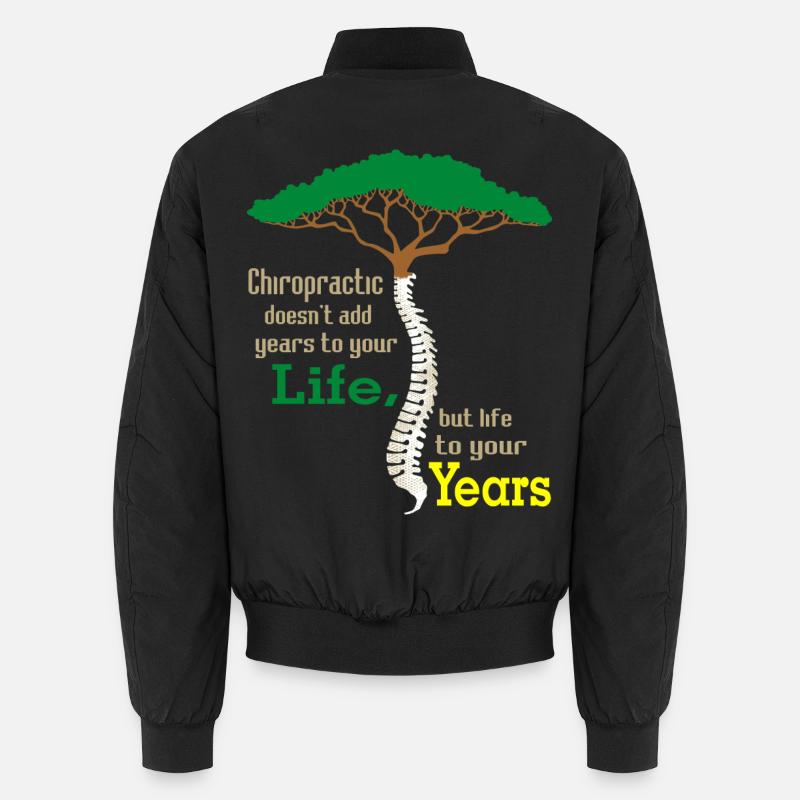 Wachsendes Baum Motiv mit Wirbeldesign Unisex Bomberjacke