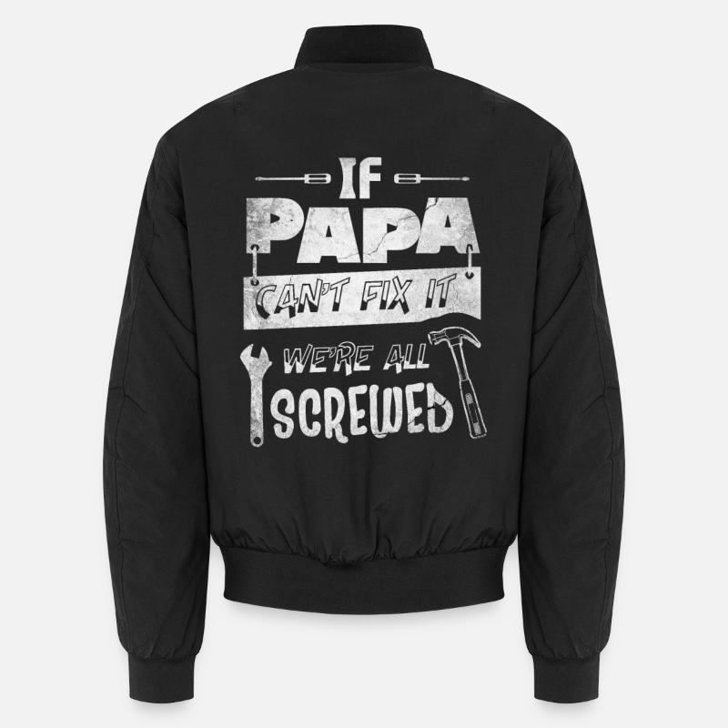 Tools and Architecture Motif Dad Unisex Bomber Jacket