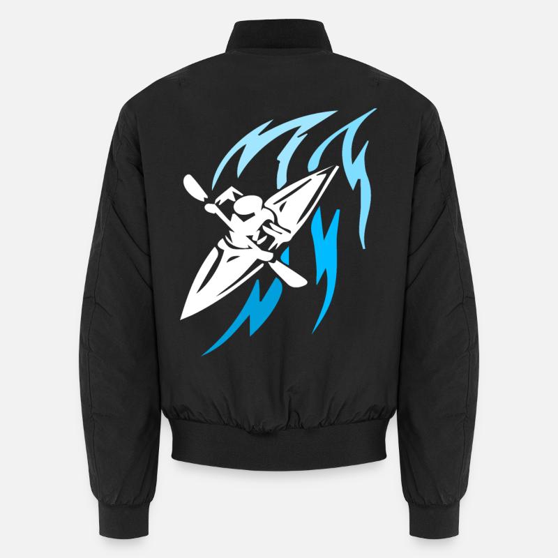 Kayak - Sport - Unisex Bomber Jacket - black