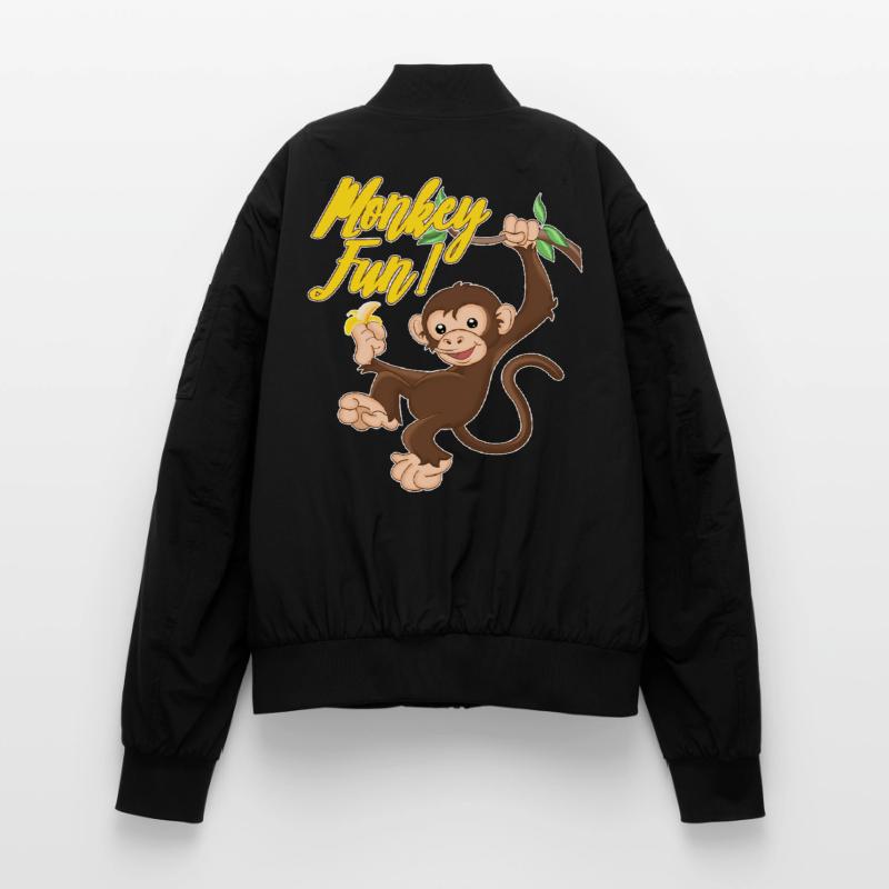 Monkey Monkey Fun Monkey Monkey Unisex Bomber Jacket