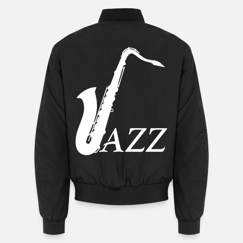 Jazz - Saxophon Unisex Bomberjacke