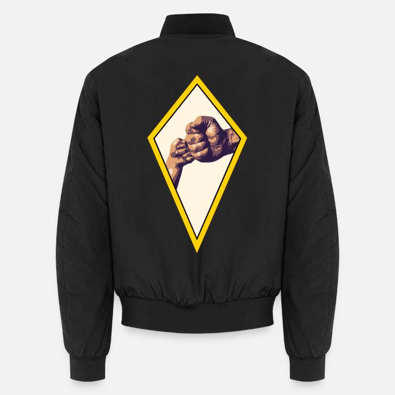 Vater und Sohn Fausten Unisex Bomberjacke