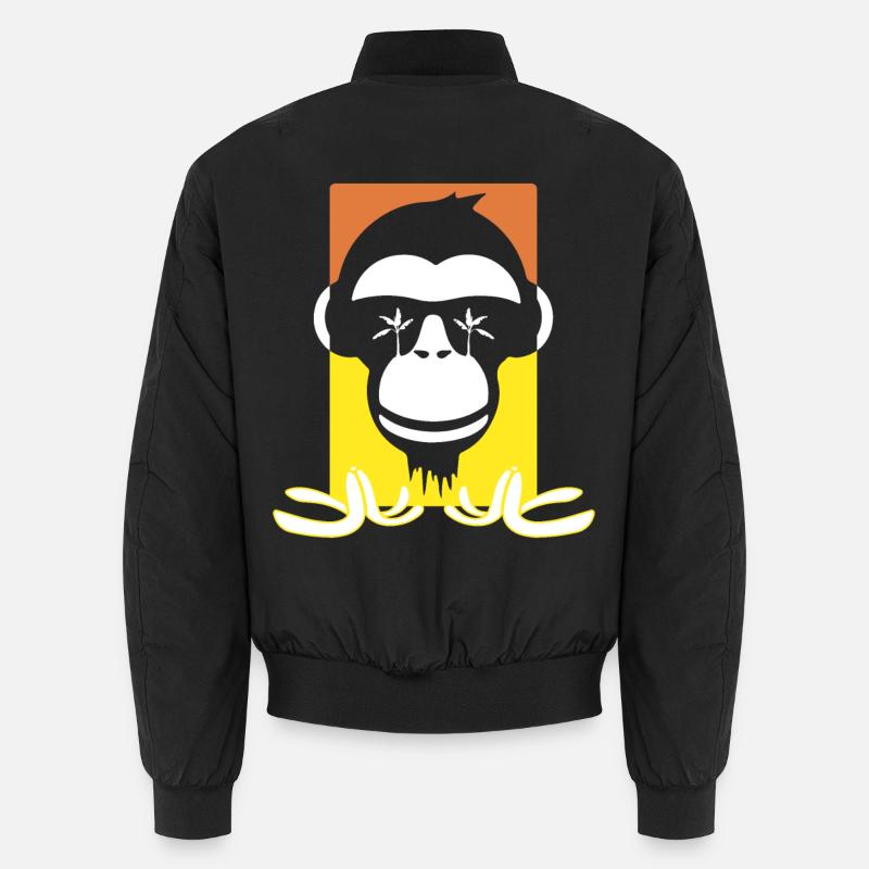 Drôle de singe - Bomber unisexe - noir