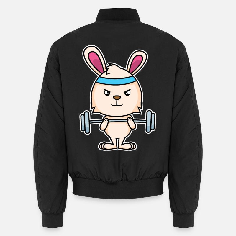 Fitness Bunny - Unisex Bomber Jacket - black
