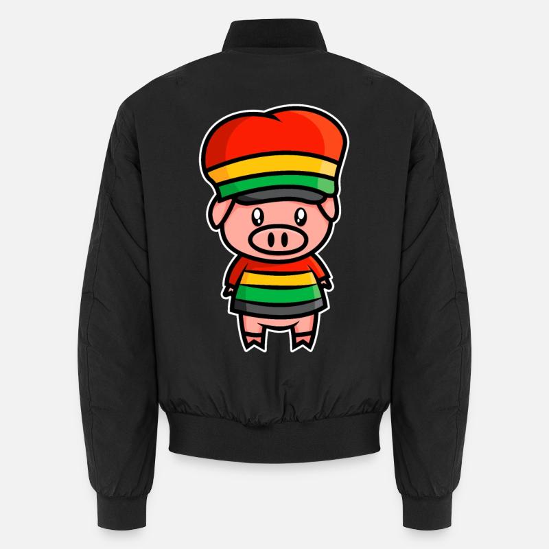 Doux cochon de la Jamaïque - design Bomber unisexe