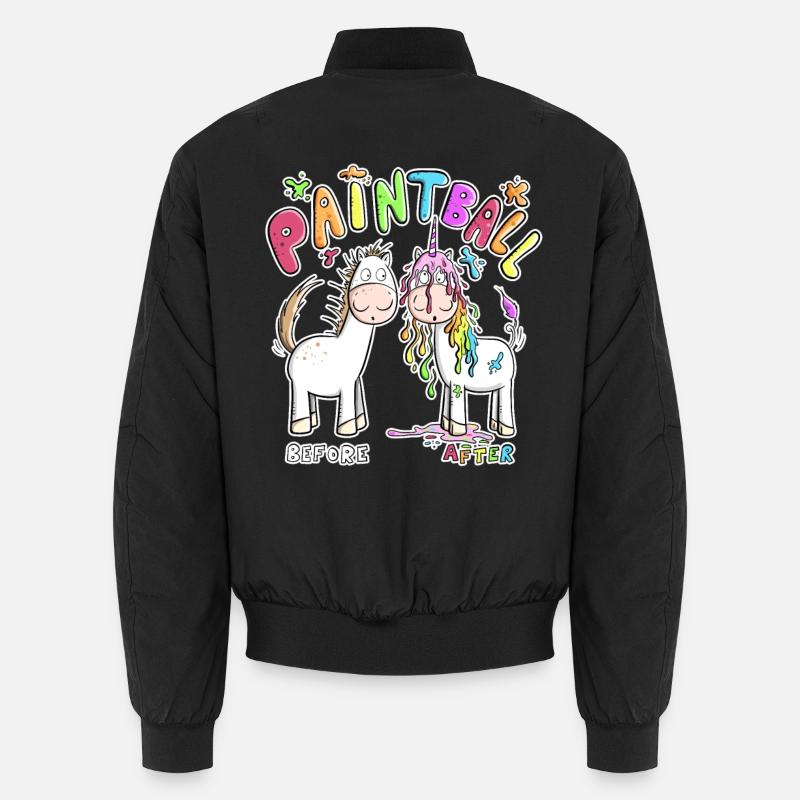 Paintball - Bomber unisexe - noir
