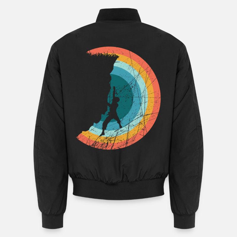 Klettern - Bergsteigen - Unisex Bomberjacke - Schwarz