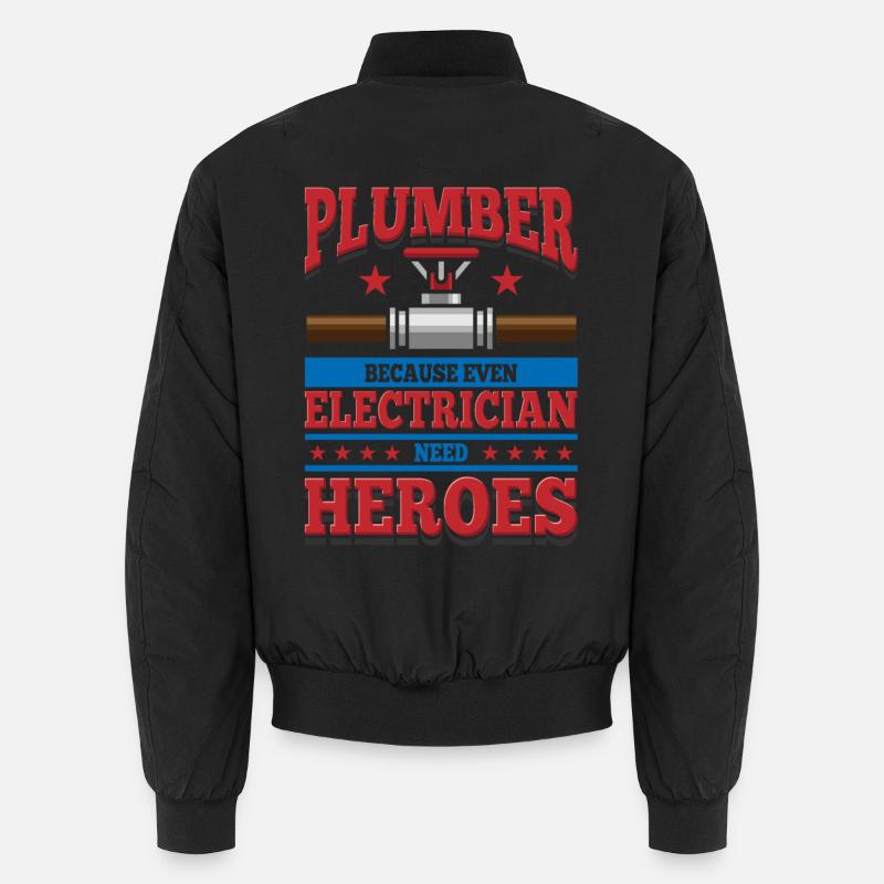 Klempner - Unisex Bomberjacke - Schwarz