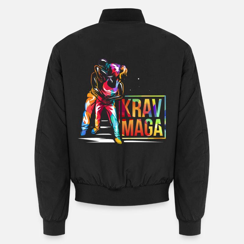 Krav Maga Geschenk - Unisex Bomberjacke - Schwarz