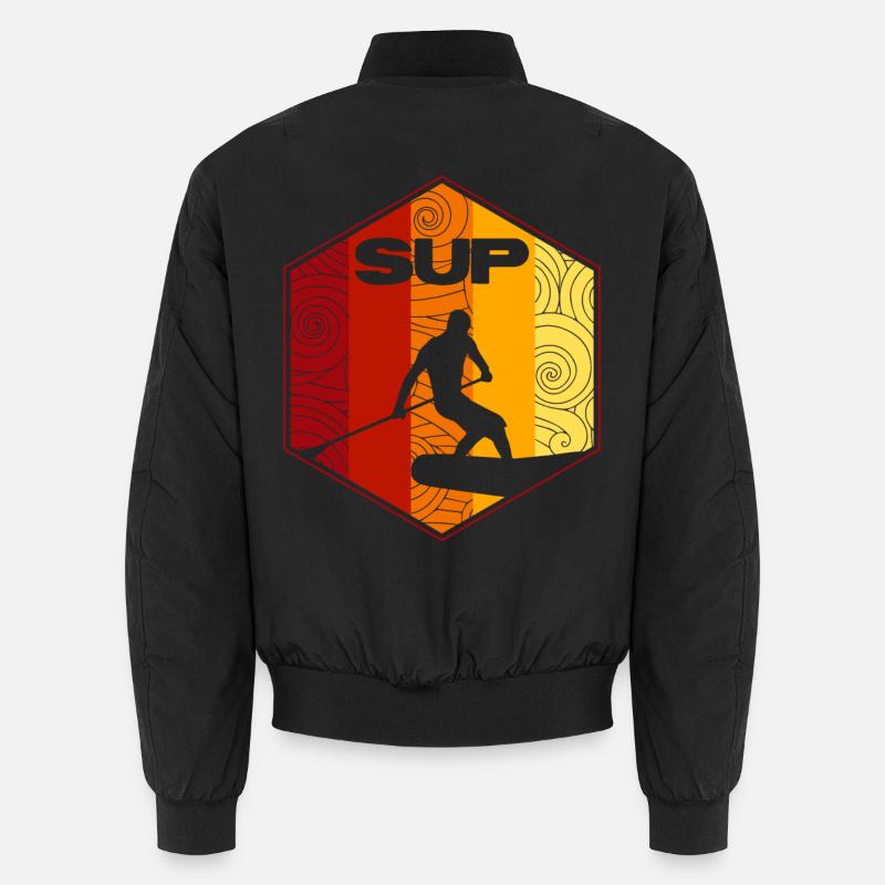 SUP Surf - Bomber unisexe - noir