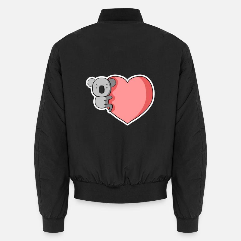 Koala Heart Hug Unisex Bomber Jacket