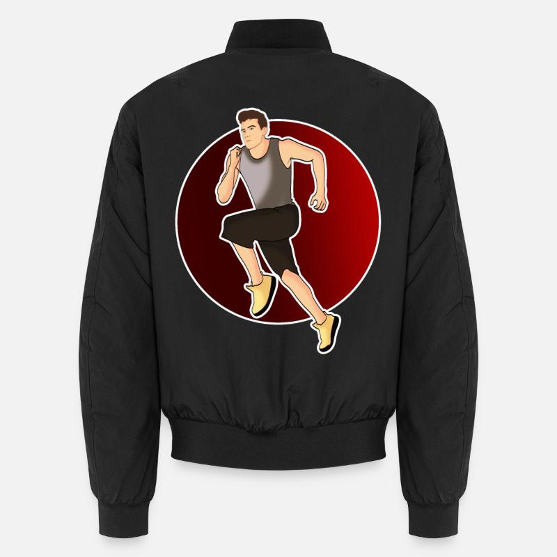 Course à pied - Coureurs - Bomber unisexe - noir