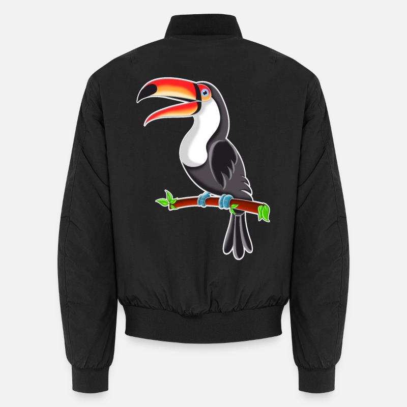 Toucan - Unisex Bomber Jacket - black