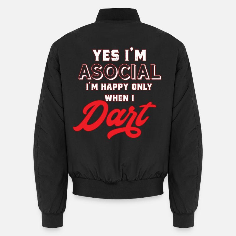 Darts darts - Unisex Bomber Jacket - black