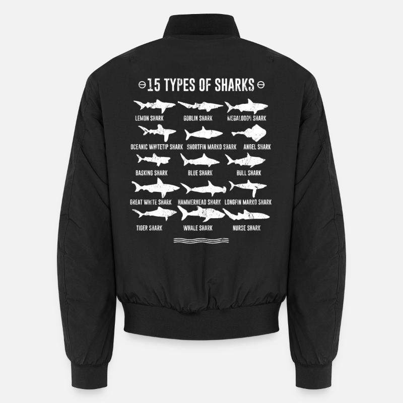 Requins - 15 types de requins Bomber unisexe