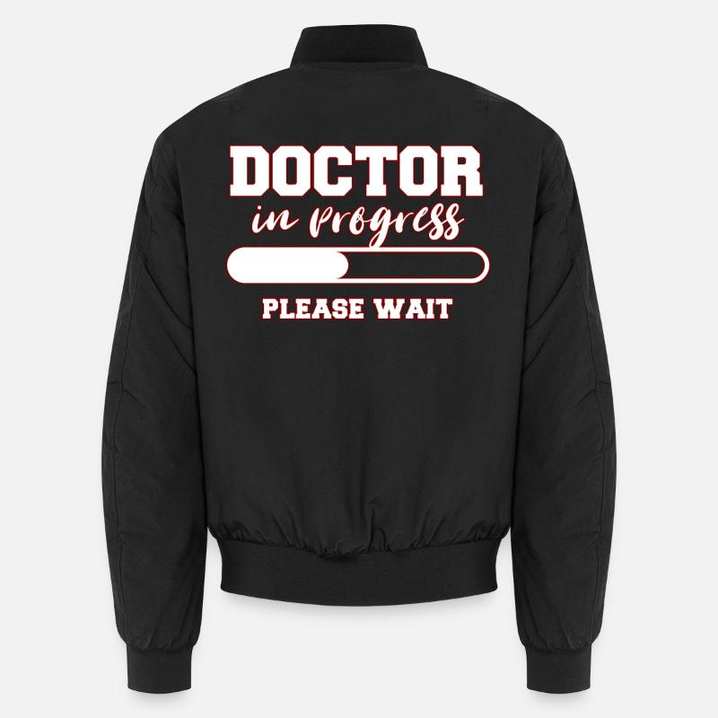 doctor - Unisex Bomber Jacket - black