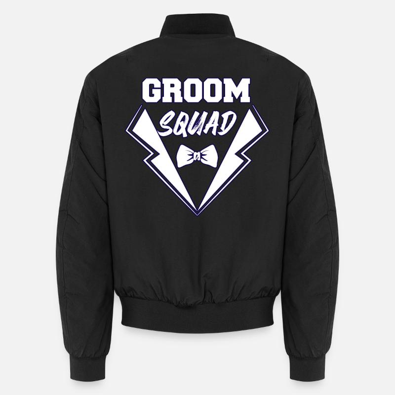 groom - Unisex Bomber Jacket - black