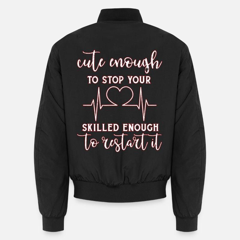doctor - Unisex Bomber Jacket - black