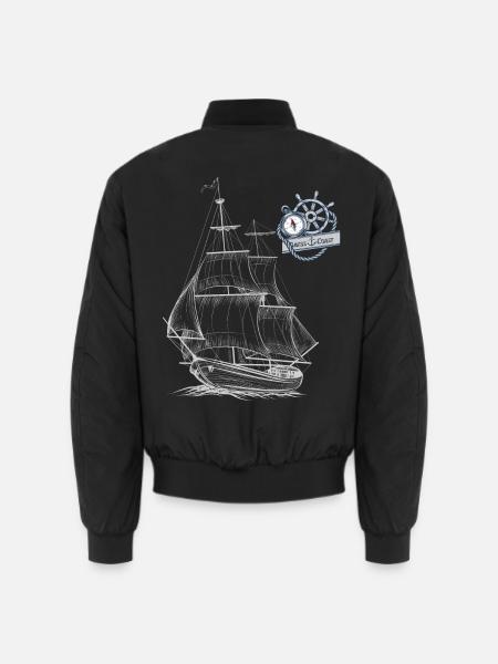 Darss Coast - Dein Statement für den Darß - Unisex Bomberjacke - Schwarz
