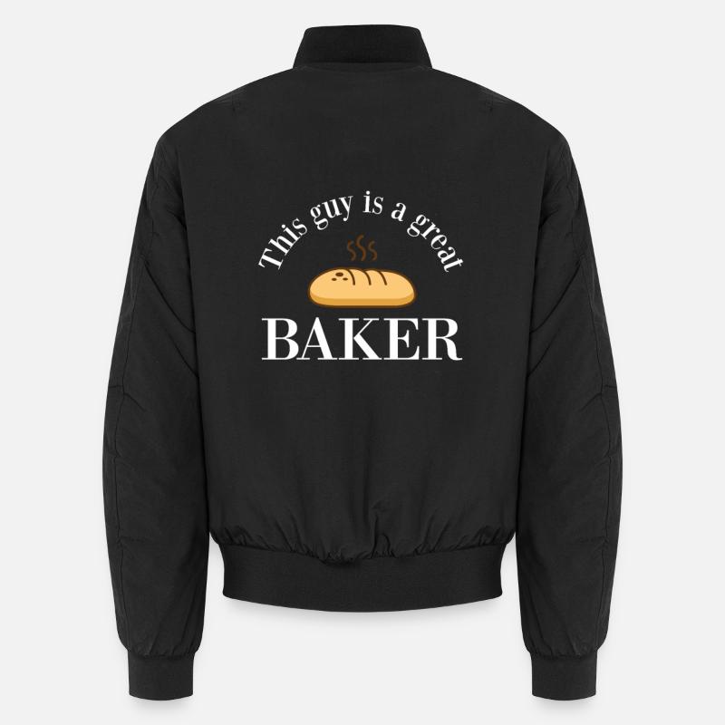 This guy is a great baker - bakery Unisex Bomber Jacket
