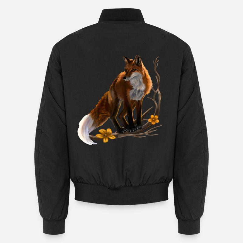 renard - Bomber unisexe - noir