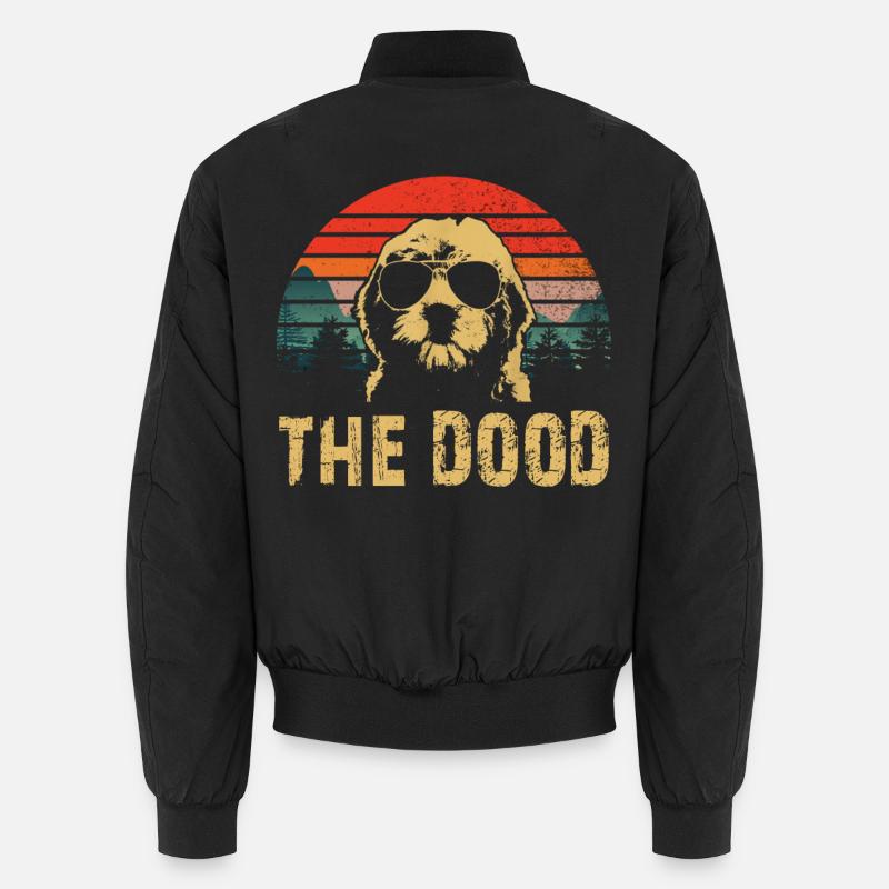 DAS DOOD Goldendoodle - Unisex Bomberjacke - Schwarz