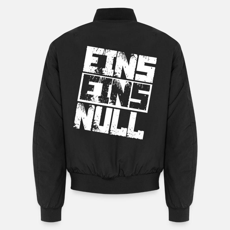 Polizei 110 Notruf - Unisex Bomberjacke - Schwarz