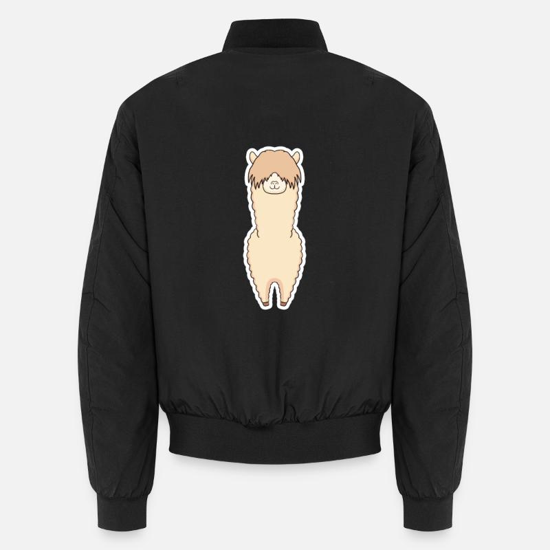 Llama - Unisex Bomber Jacket - black