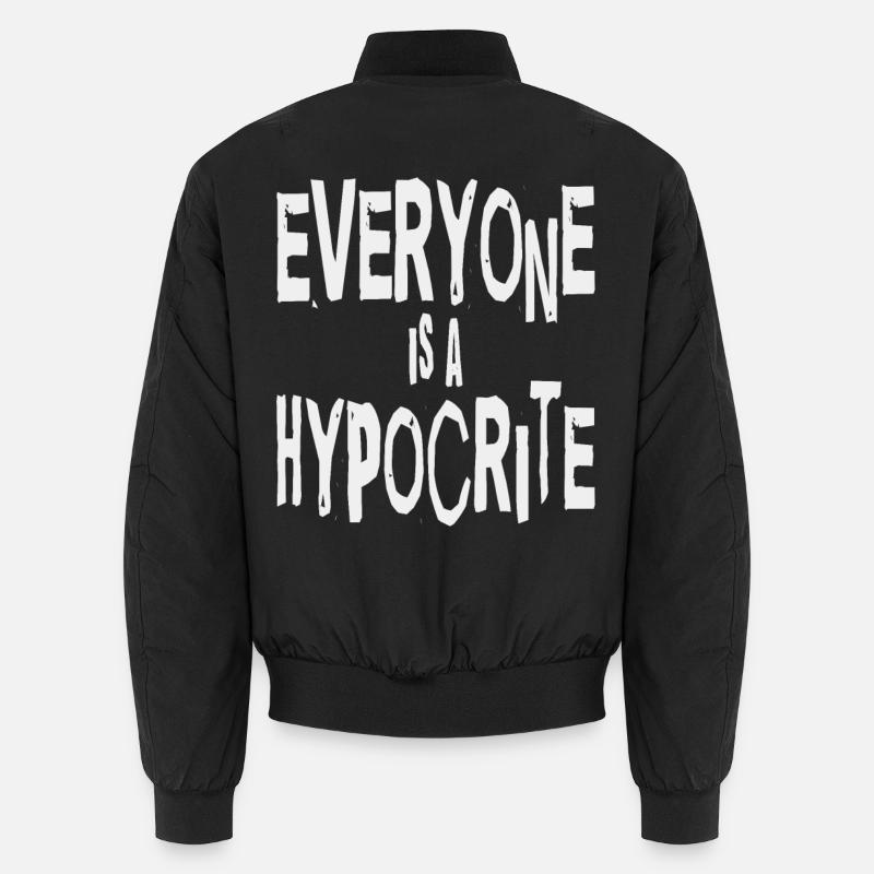Société et vérité : tout le monde est hypocrite Bomber unisexe