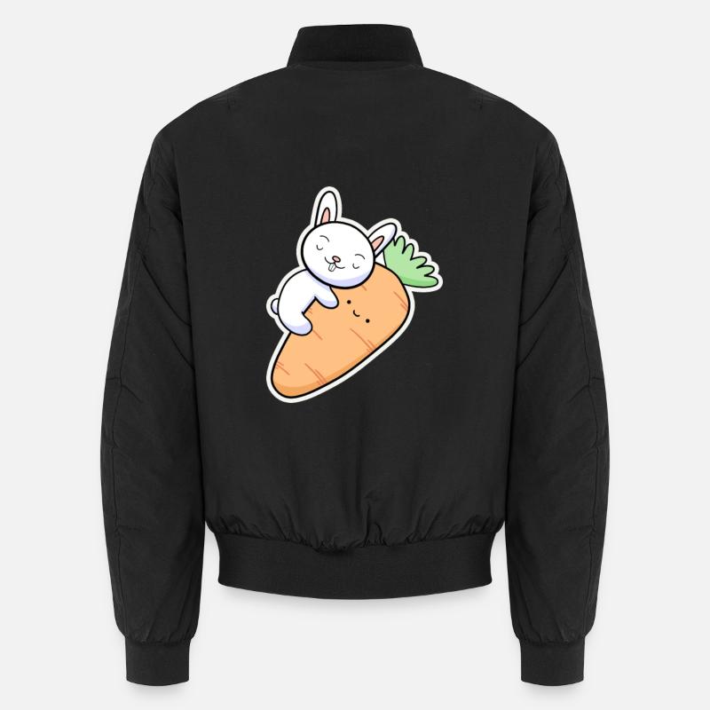 Lapin Carotte - Bomber unisexe - noir
