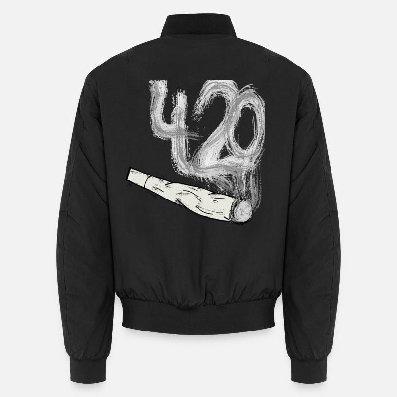 Joint - bag - smoke 420 - Unisex Bomber Jacket - black