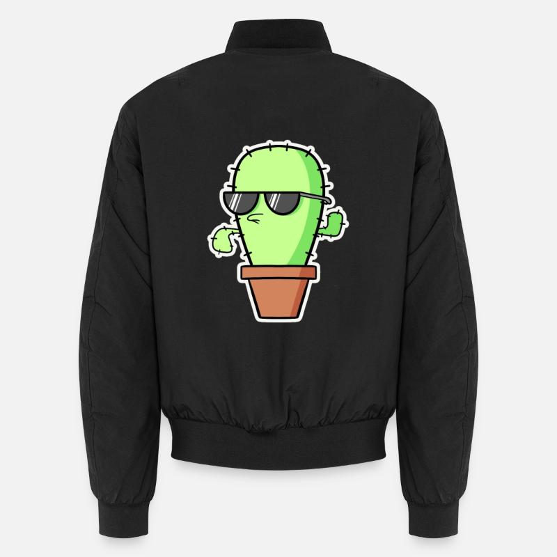 Cooler Kaktus - Unisex Bomberjacke - Schwarz