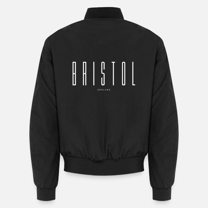 Lettrage Bristol - Bomber unisexe - noir