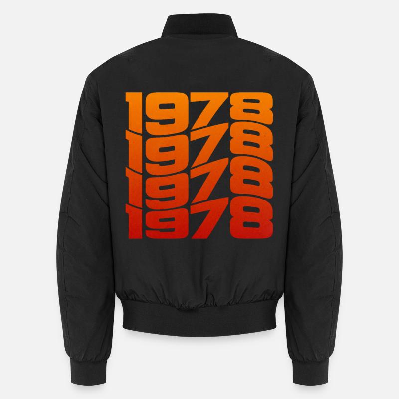Millésime 1978 année de naissance - Bomber unisexe - noir