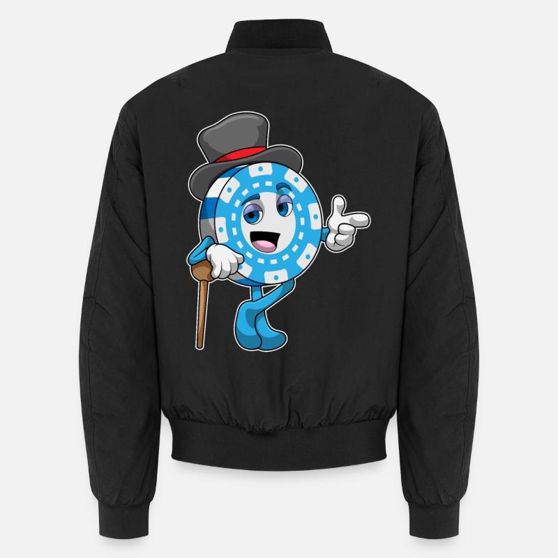 Poker Poker Chips - Unisex Bomber Jacket - black