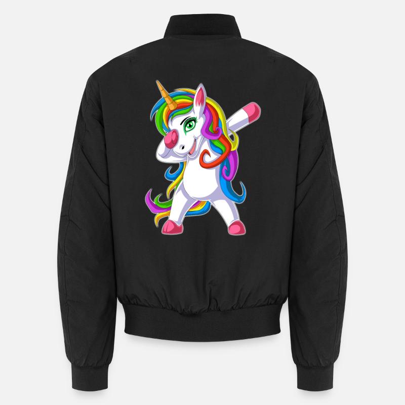 dabbing Einhorn Unisex Bomberjacke