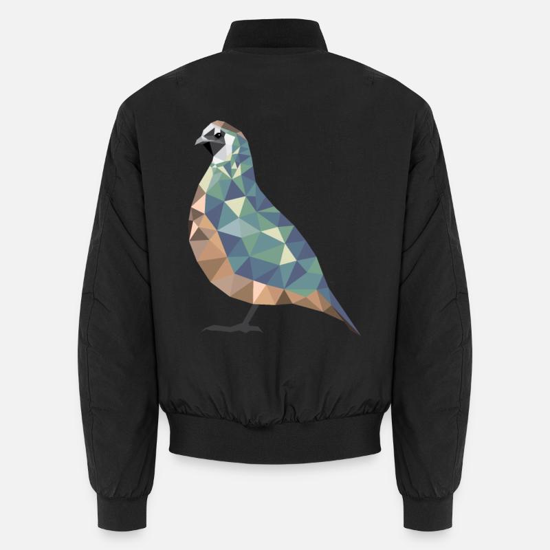 Polygon Quail Quail Breeder Quail Gift Unisex Bomber Jacket
