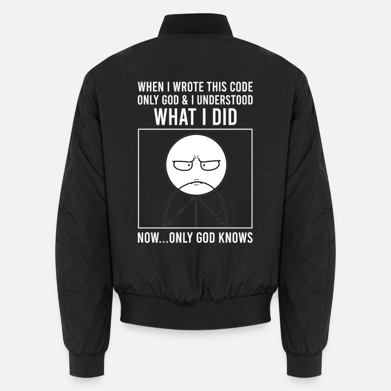 Programmierer Informatiker Softwareentwickler Meme Unisex Bomberjacke