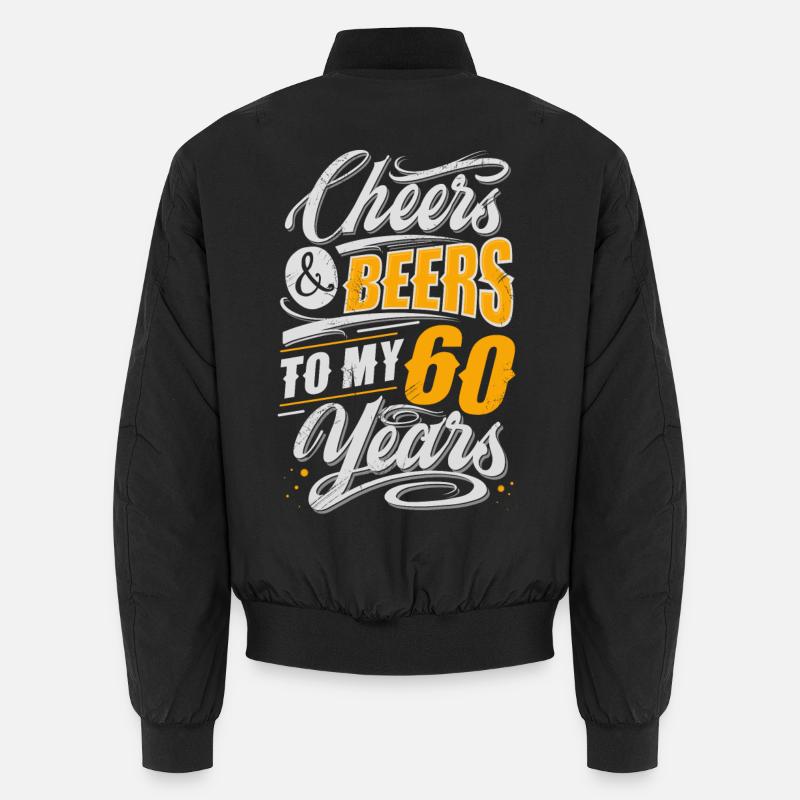 60th birthday beer lover Unisex Bomber Jacket