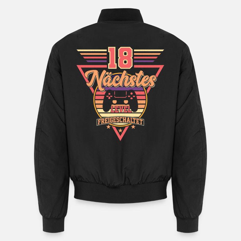 18. Geburtstag Level Freigeschaltet Unisex Bomberjacke