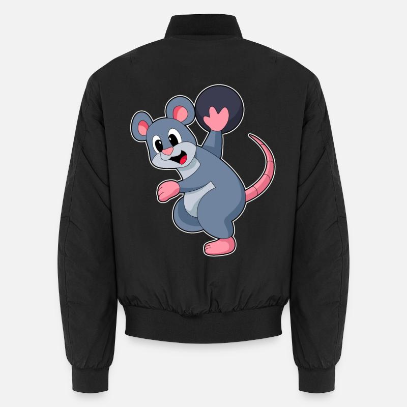 Ratte Bowling Bowlingkugel - Unisex Bomberjacke - Schwarz