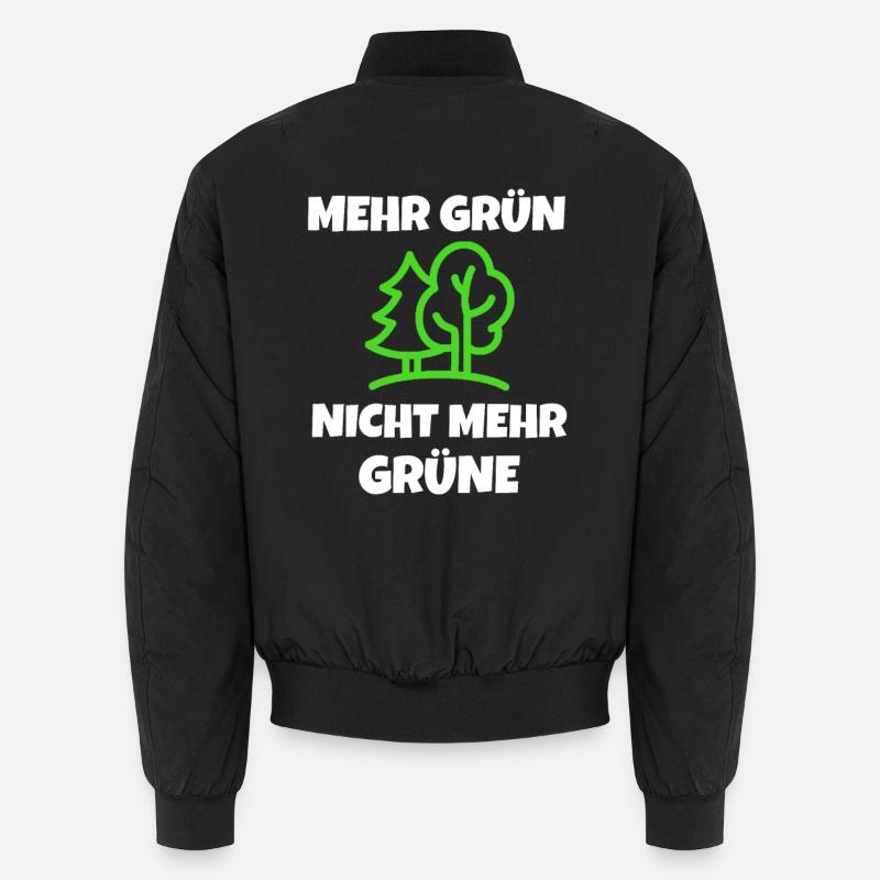 VERTS: Plus de verts - pas plus de verts! Bomber unisexe