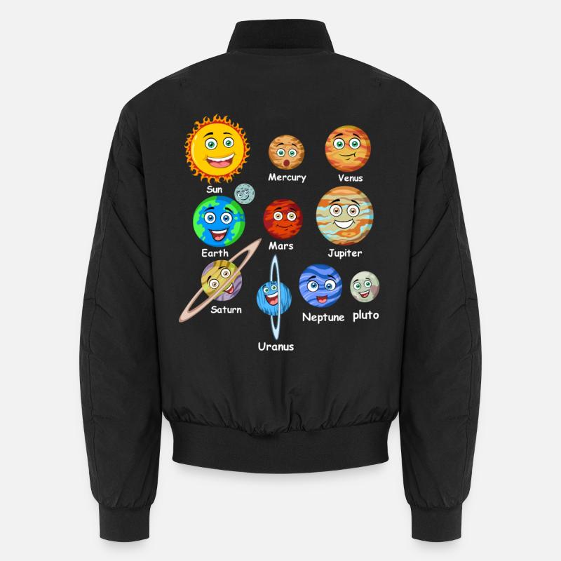 Planeten des Sonnensystems Unisex Bomberjacke