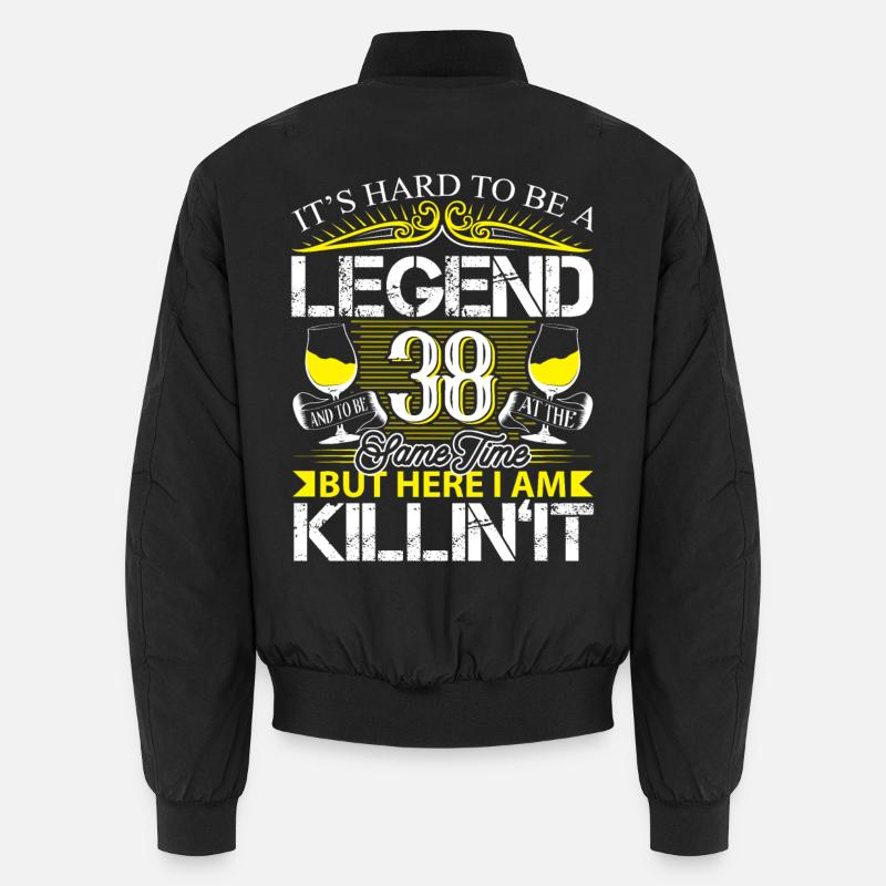 38. Geburtstag Legende Unisex Bomberjacke