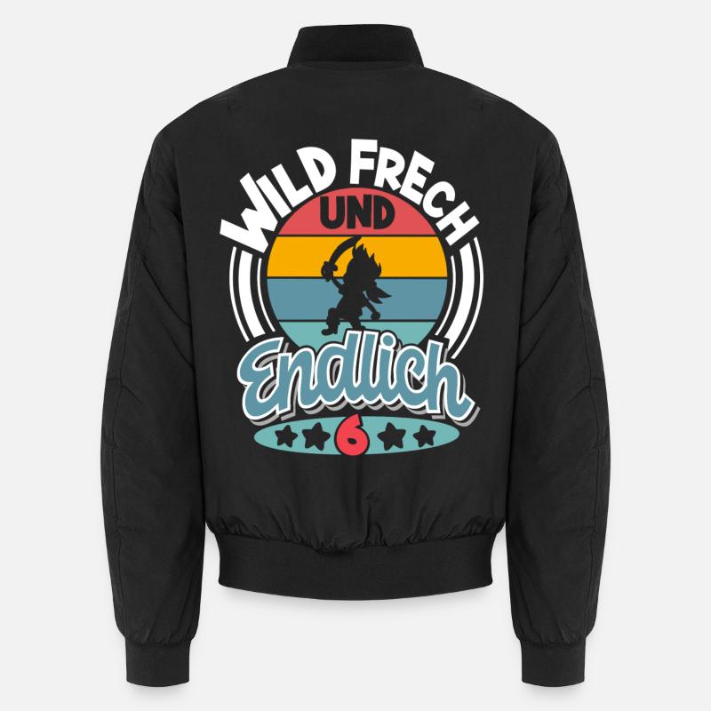 Pirat 6. Geburtstag Kinder Unisex Bomberjacke