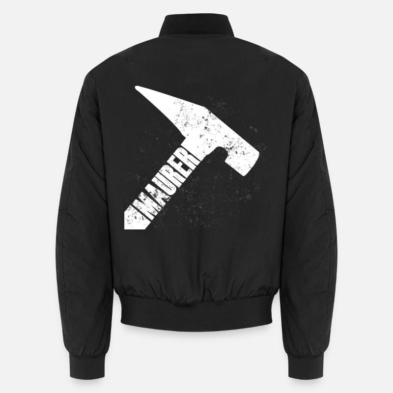 Grunge Hammer Muster Zerklüftet Unisex Bomberjacke