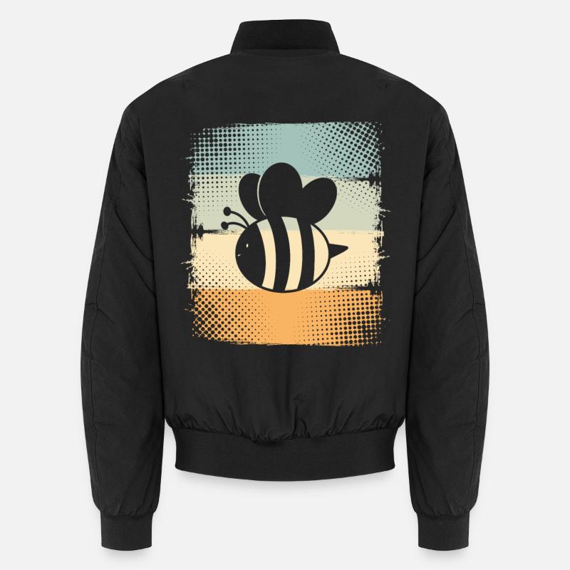 Bee - Unisex Bomber Jacket - black