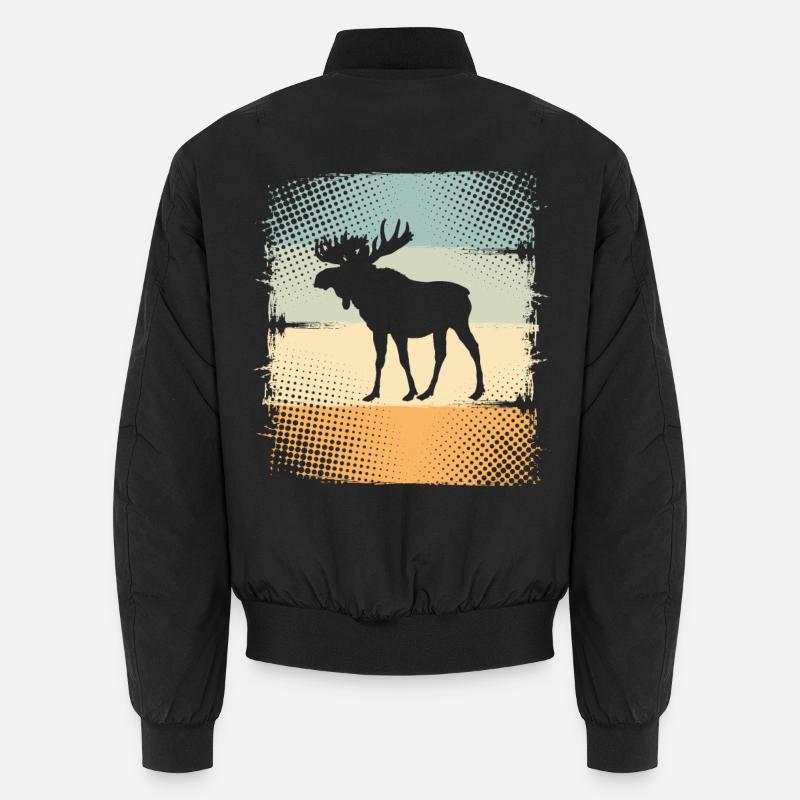 Elch Unisex Bomberjacke